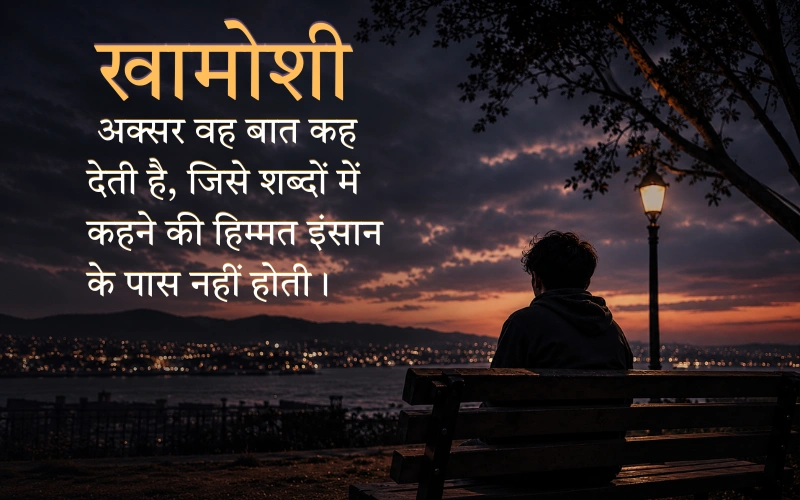 Silence Khamoshi Quotes In Hindi