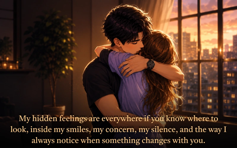 Unexpressed Hidden Love Quotes