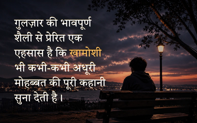 Silence Khamoshi Quotes In Hindi