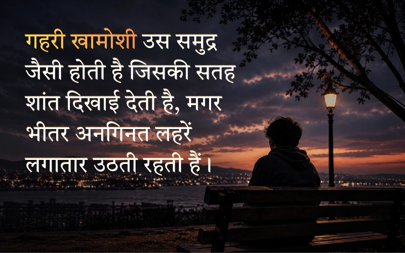 Silence Khamoshi Quotes In Hindi