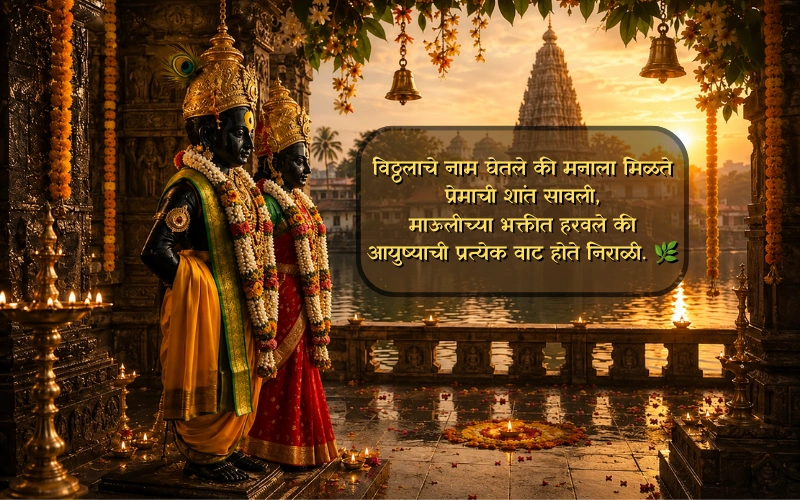 Vitthal Rukmini Caption In Marathi