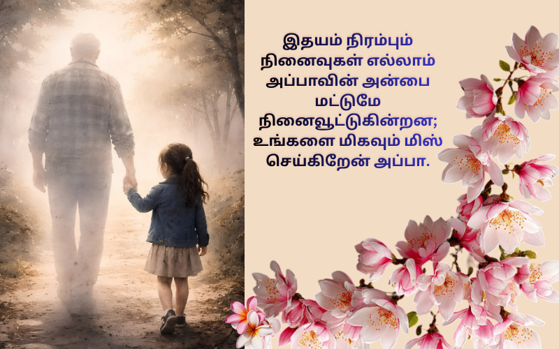 Feeling Miss U Appa Quotes in Tamil 