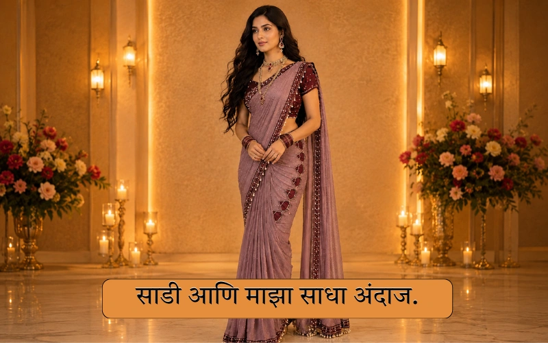 Short Saree Caption In Marathi For Instagram