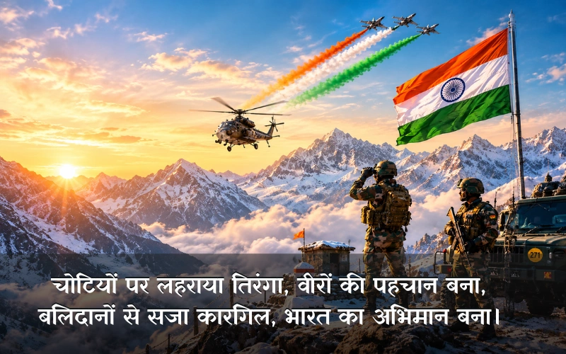 कारगिल विजय दिवस शायरी