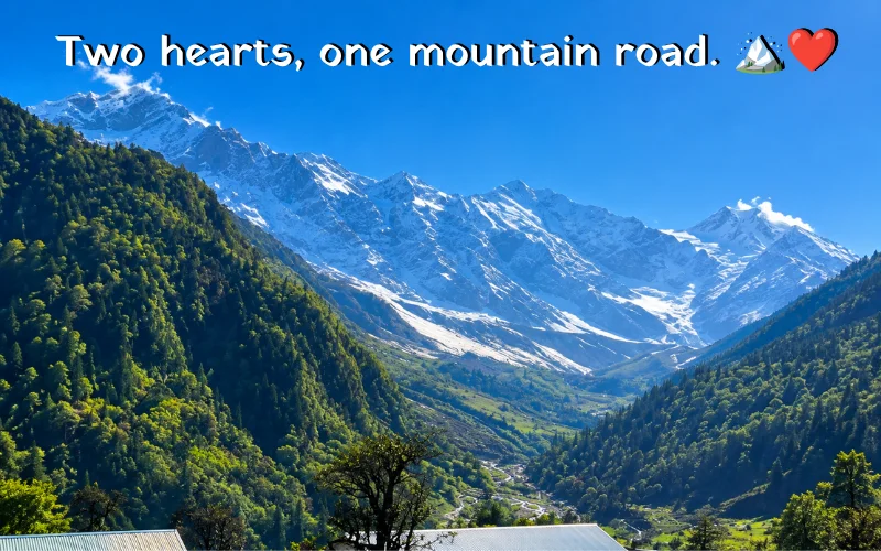 Pahad Captions For Instagram For Couple