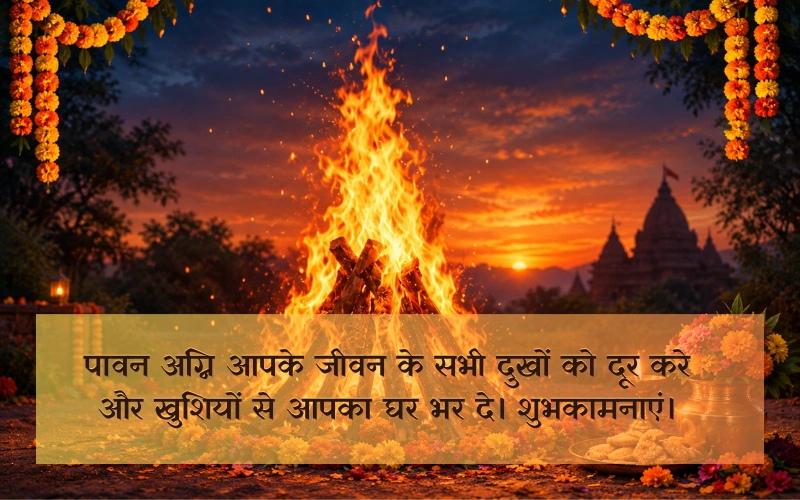Holika Dahan Wishes In Hindi