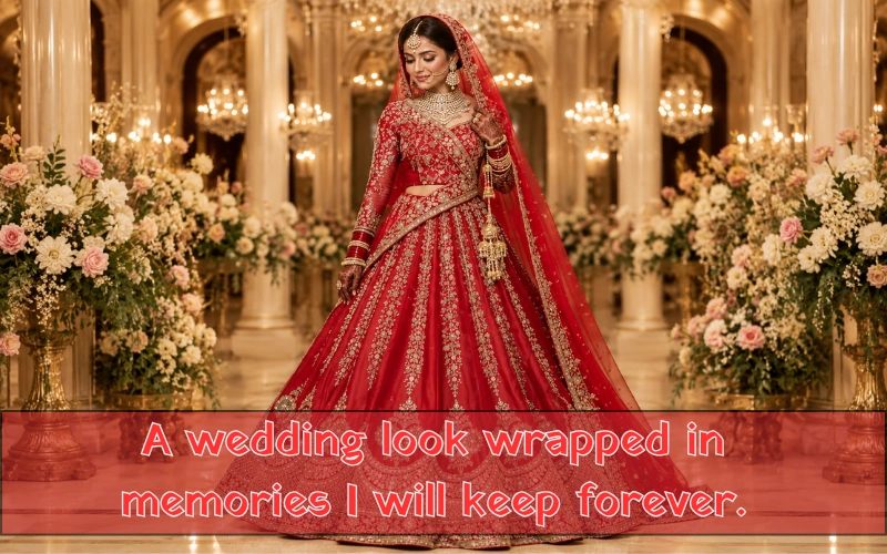 Wedding Lehenga Captions For Instagram