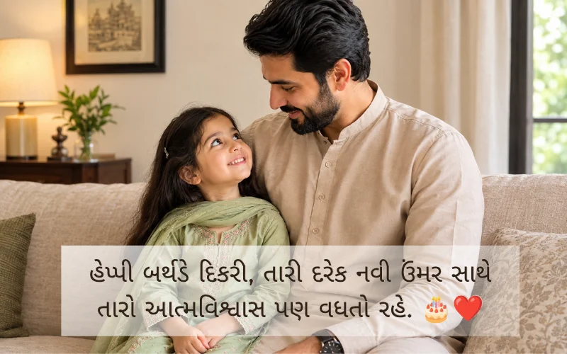 Happy Birthday Dikri Quotes In Gujarati