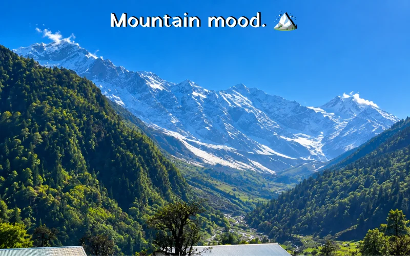 Pahad Captions For Instagram Short