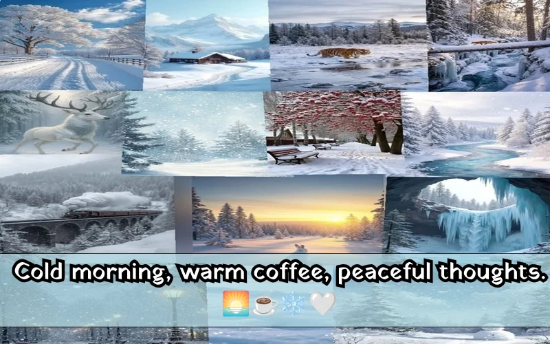 Winter Morning Captions