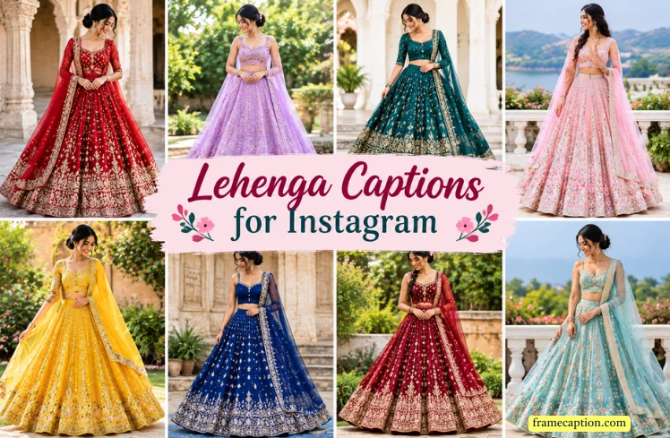 135+ Lehenga Captions for Instagram: Stylish & Cute Ideas 135+ Lehenga Captions for Instagram: Stylish & Cute Ideas