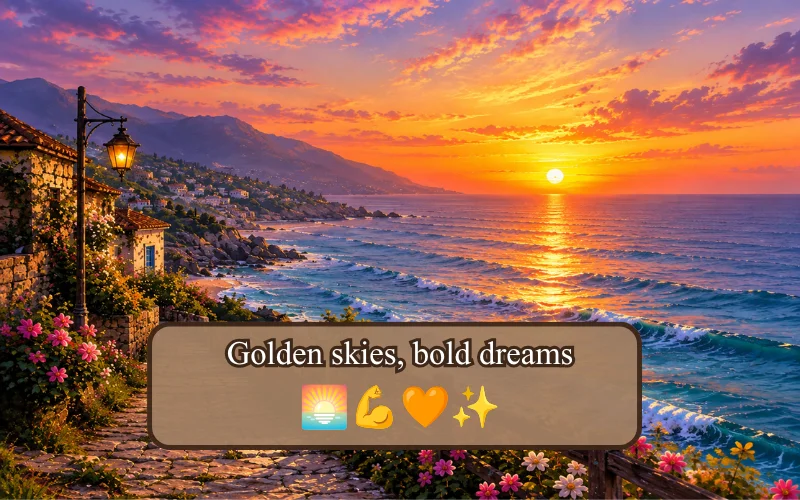 Sunset Captions For Instagram For Boy 🌄
