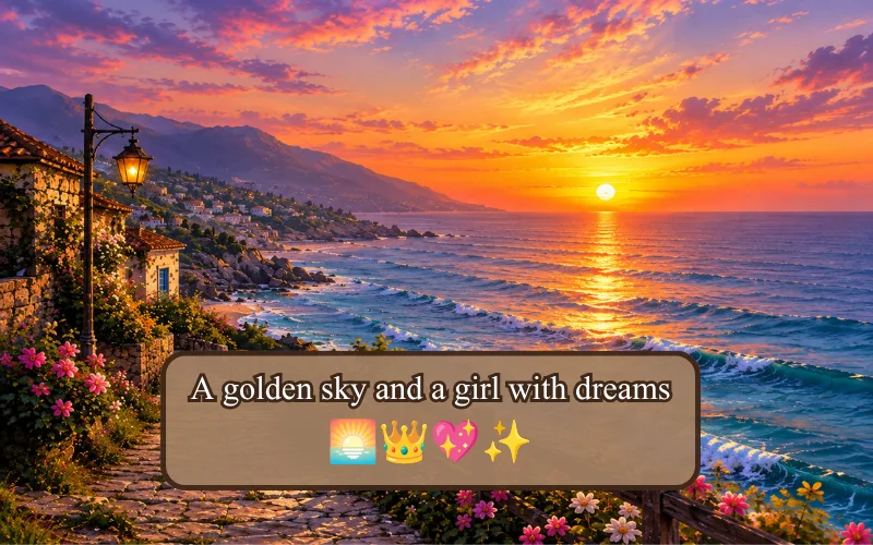 Sunset Captions For Instagram For Girl 🌸