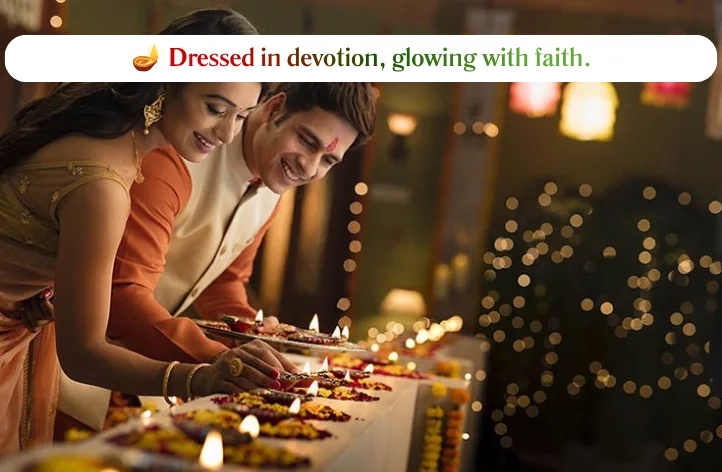 Captions For Diwali Pooja Looks 