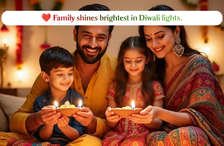 Diwali Captions For Family Photos 