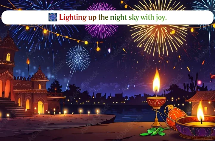 Firework Captions For Diwali Night