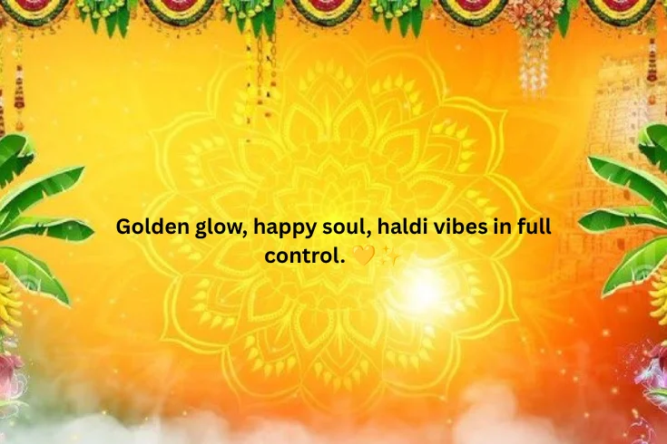 Haldi Vibes Caption for Instagram 📸