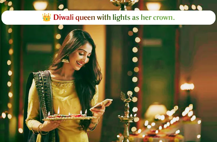 Stylish Diwali Captions For Instagram For Girl