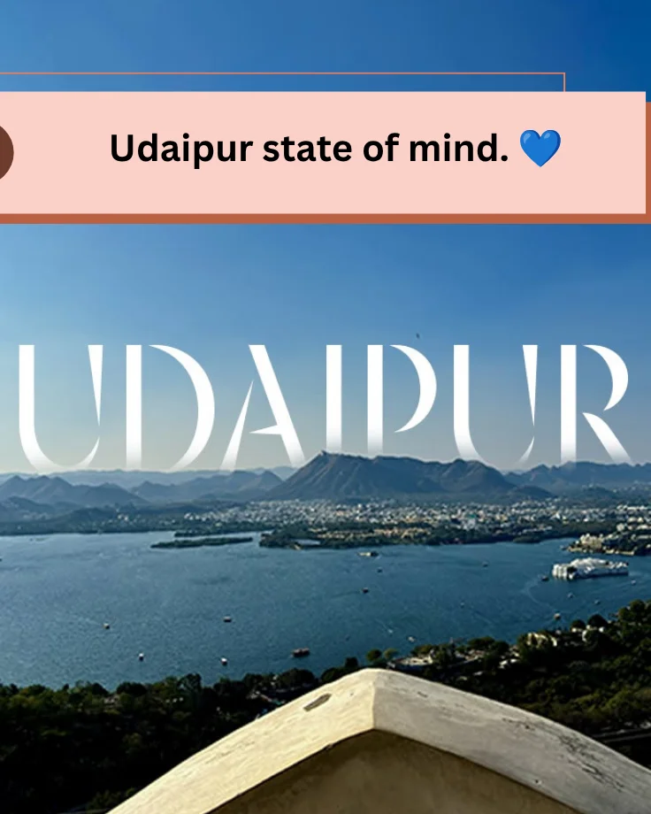 Udaipur Captions for Instagram Short